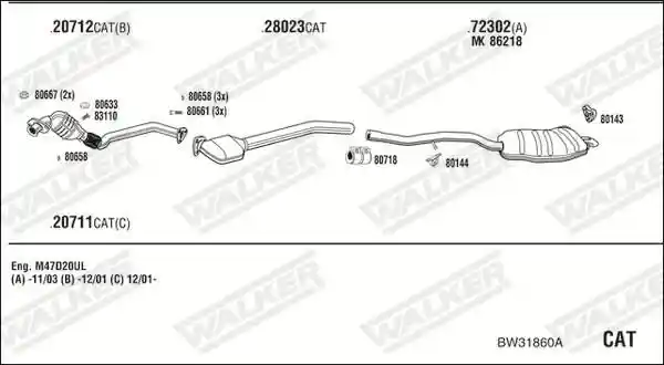 WALKER BW31860A