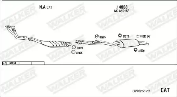 WALKER BW32512B