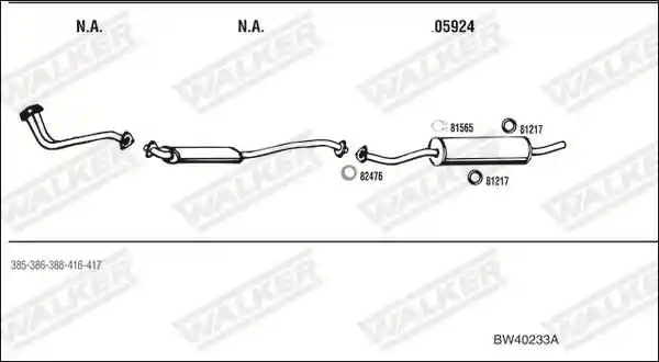 WALKER BW40233A