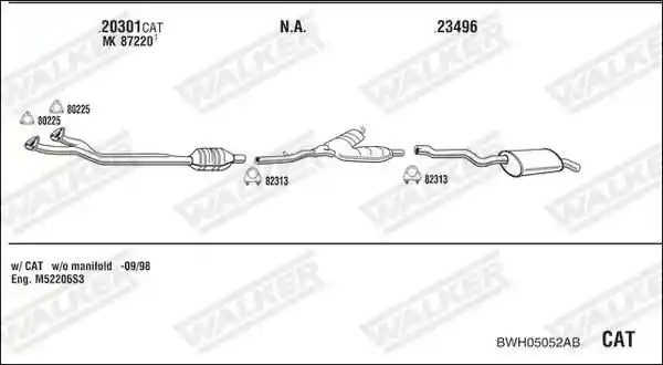 WALKER BWH05052AB