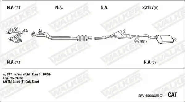 WALKER BWH05052BC