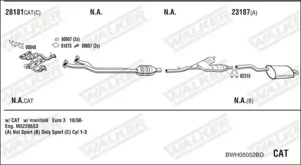 WALKER BWH05052BD