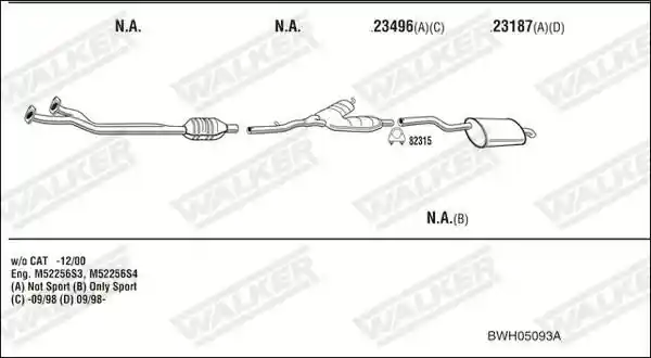WALKER BWH05093A