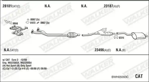 WALKER BWH05093C