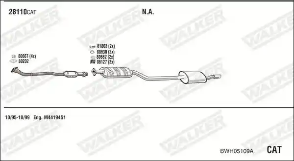 WALKER BWH05109A