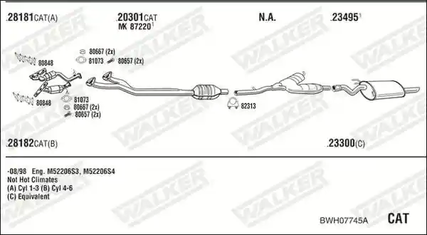 WALKER BWH07745A