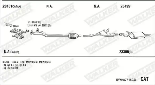 WALKER BWH07745CB
