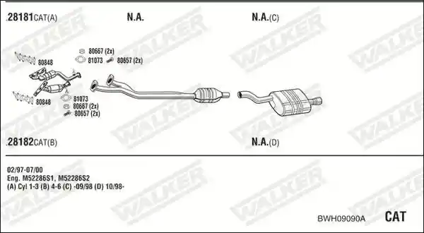 WALKER BWH09090A