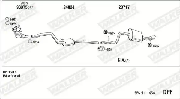 WALKER BWH11145A