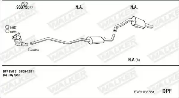 WALKER BWH12272A