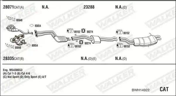 WALKER BWH14922