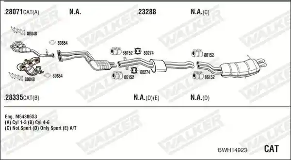 WALKER BWH14923