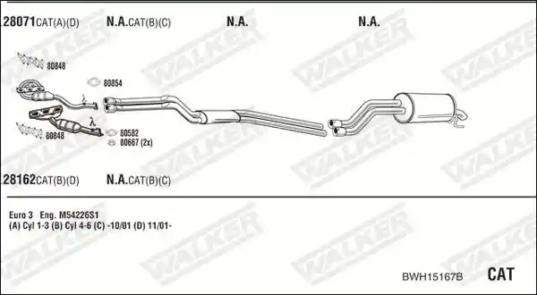 WALKER BWH15167B