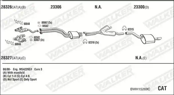 WALKER BWH15269C