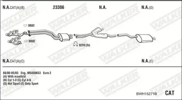 WALKER BWH15271B