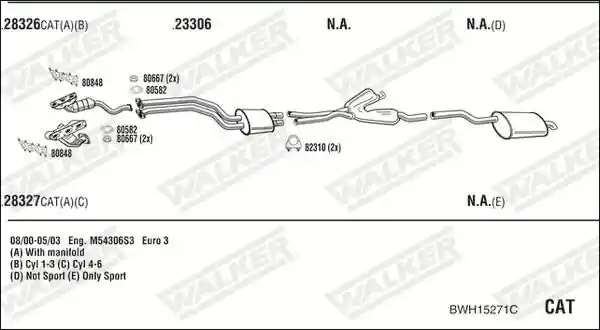 WALKER BWH15271C