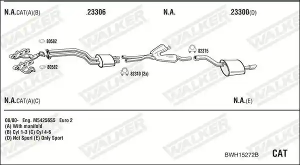 WALKER BWH15272B