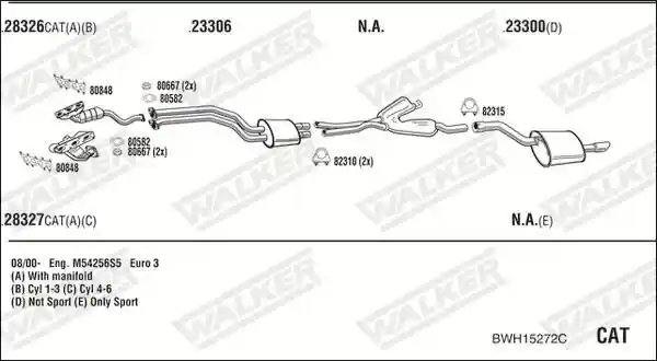 WALKER BWH15272C