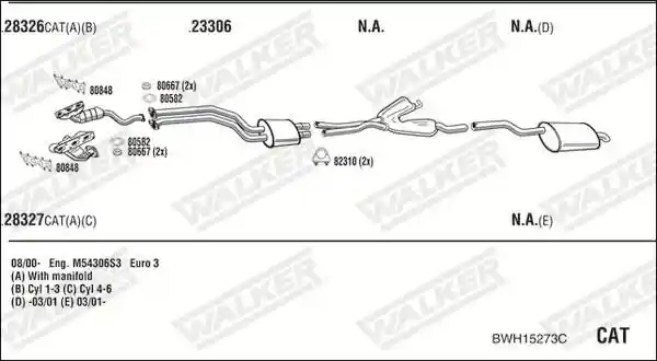 WALKER BWH15273C
