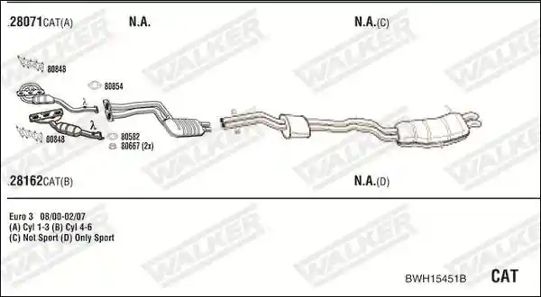 WALKER BWH15451B