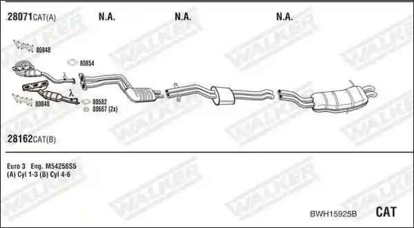 WALKER BWH15925B