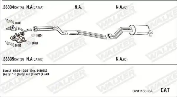 WALKER BWH16828A