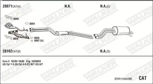WALKER BWH16828B