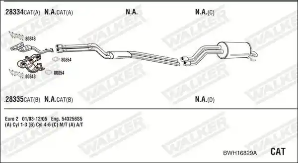 WALKER BWH16829A