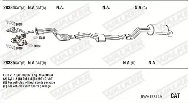 WALKER BWH17811A