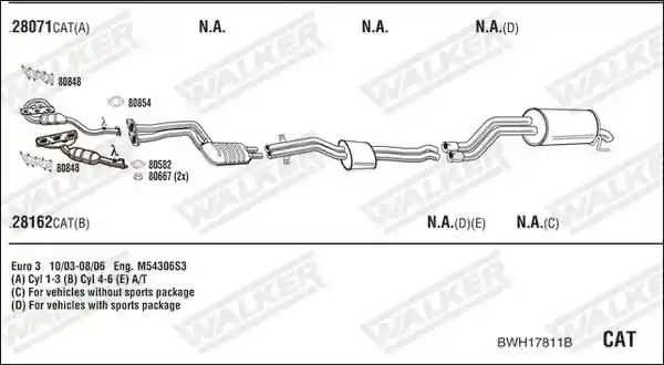 WALKER BWH17811B
