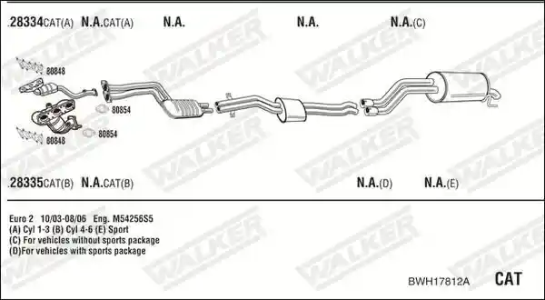 WALKER BWH17812A