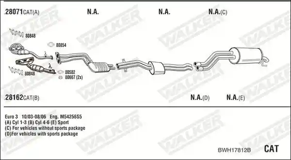 WALKER BWH17812B