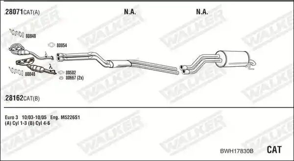 WALKER BWH17830B