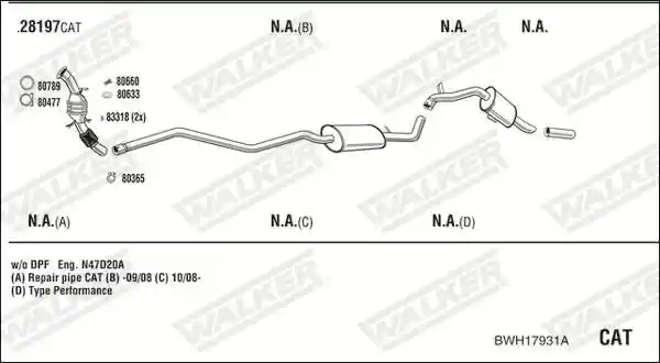 WALKER BWH17931A