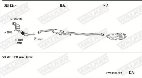 WALKER BWH18232A