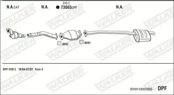 WALKER BWH19955BB