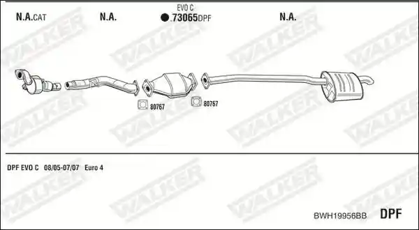 WALKER BWH19956BB