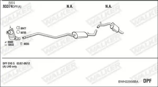 WALKER BWH22956BA