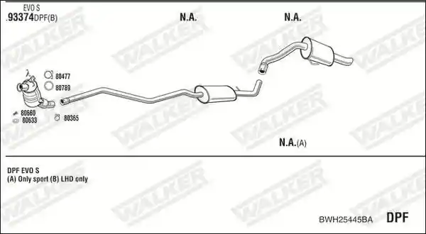 WALKER BWH25445BA