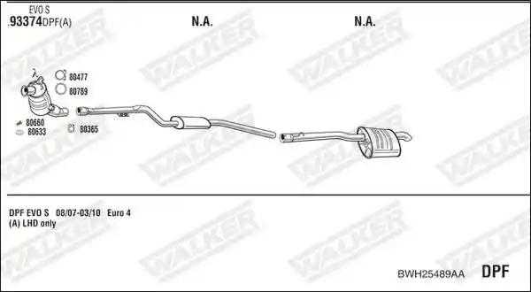 WALKER BWH25489AA