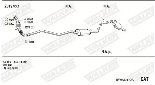 WALKER BWH32172A