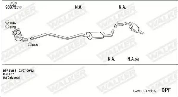 WALKER BWH32172BA