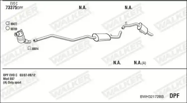 WALKER BWH32172BB