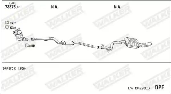 WALKER BWH34990BB