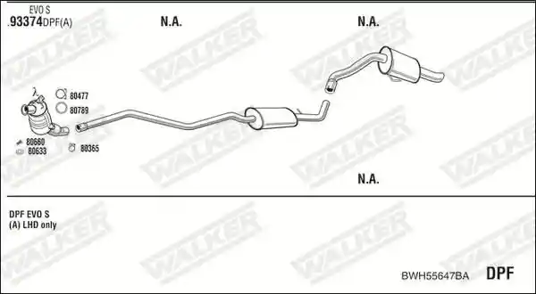 WALKER BWH55647BA