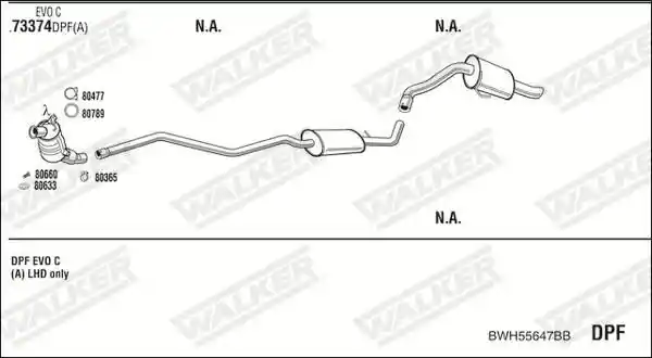 WALKER BWH55647BB