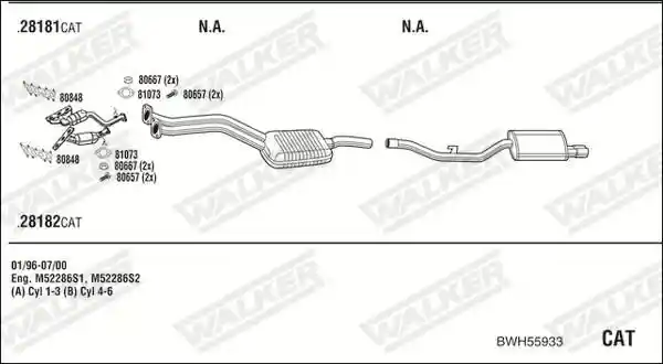 WALKER BWH55933