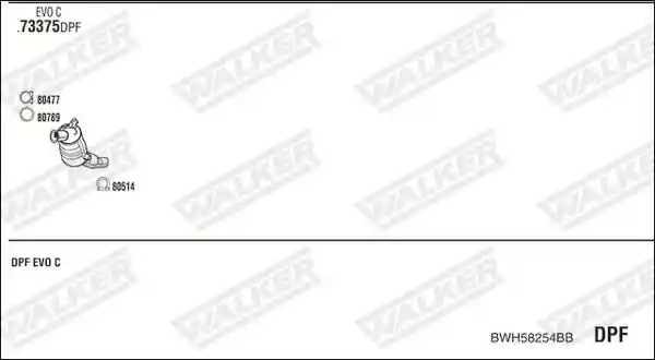 WALKER BWH58254BB