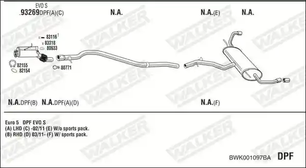 WALKER BWK001097BA