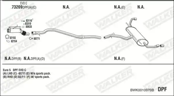 WALKER BWK001097BB